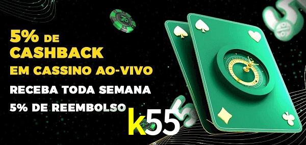 Promoções do cassino ao Vivo k55